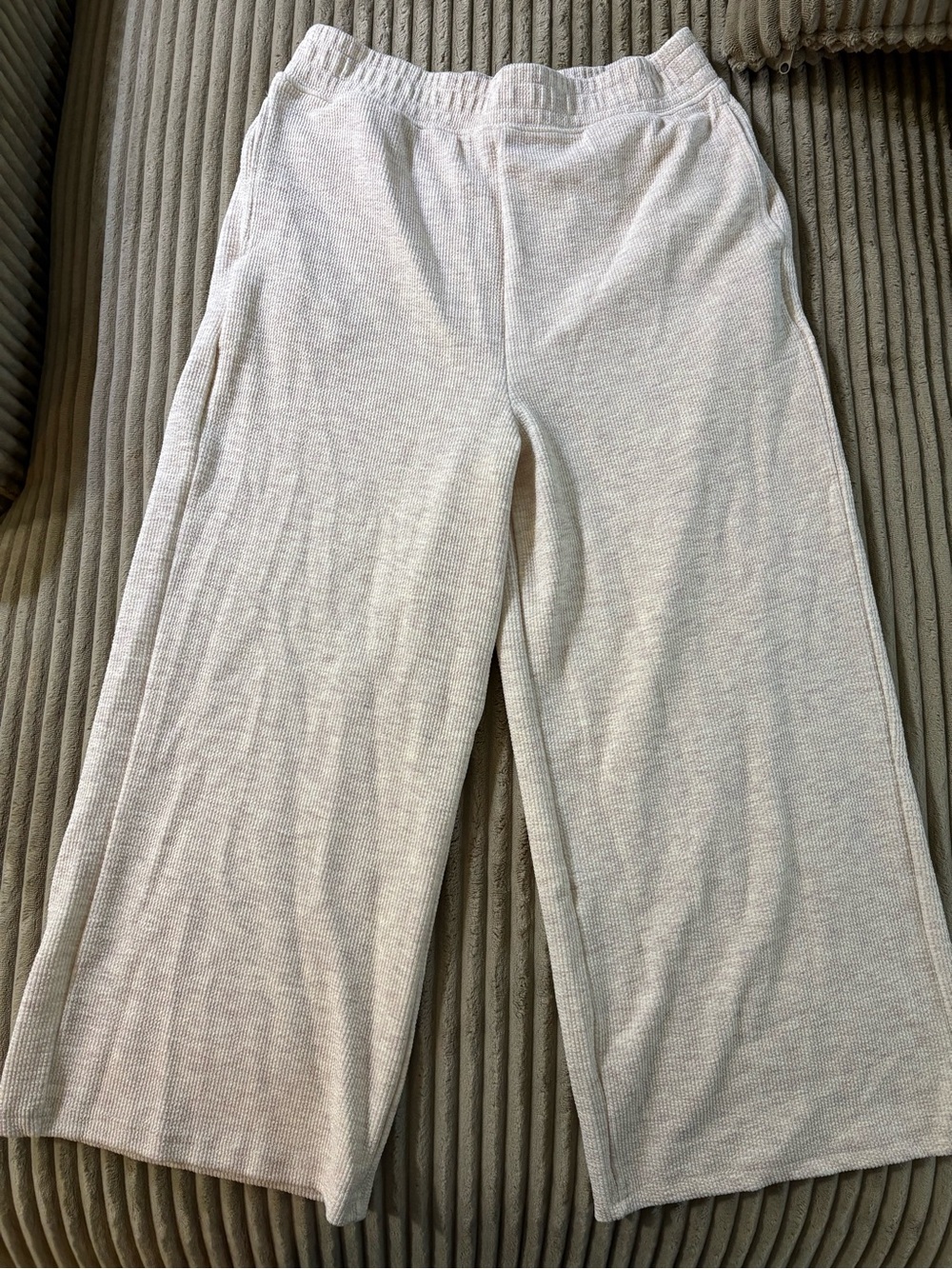 Jockey Cream Wide-Leg Lounge Pants